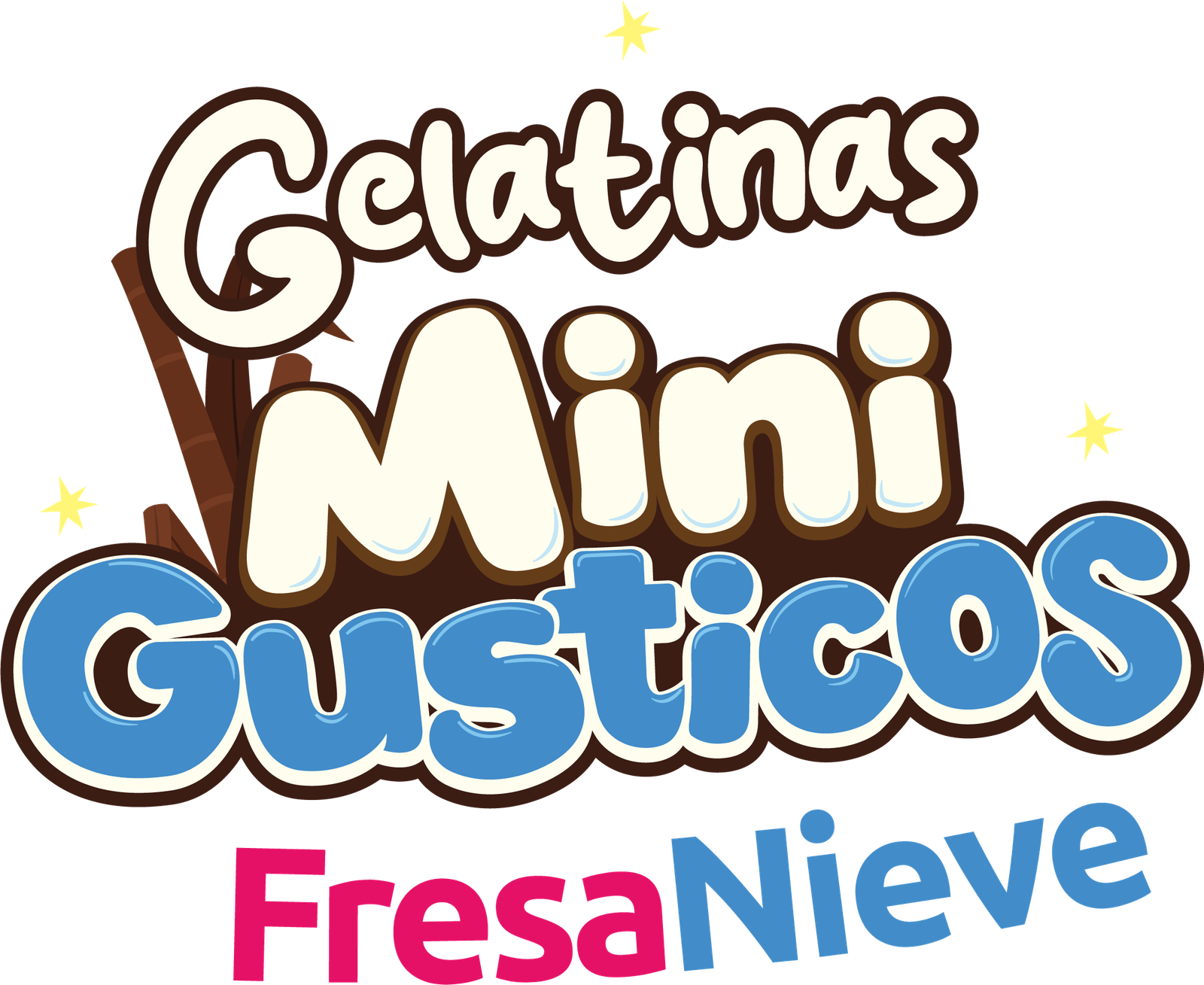 Gelatinas Mini Gusticos Fresa Nieve